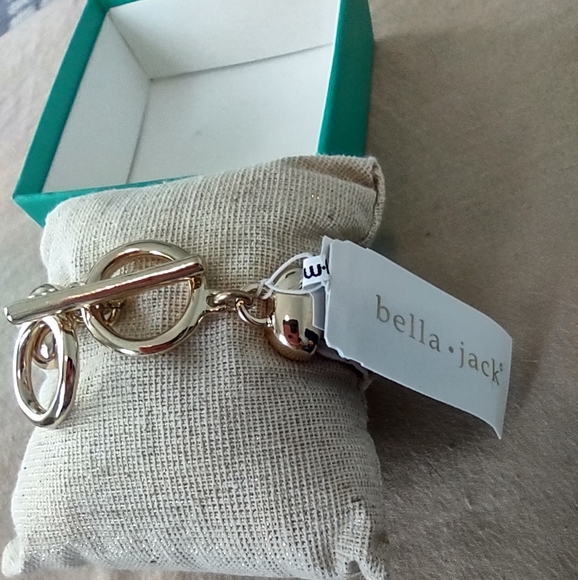 Bella + Jack Gold Bangle Bracelet - Picture 2 of 4